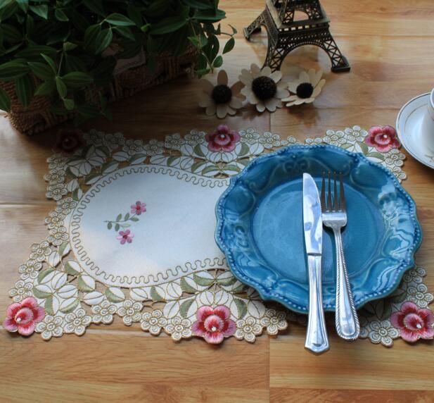 Modern Lace Embroidery Table P - Coffee Tea Place บทวิจารณ์และราคา