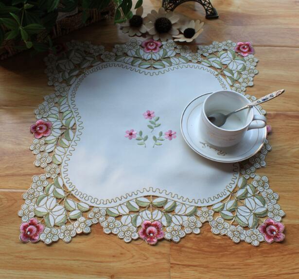 Modern Lace Embroidery Table P - Coffee Tea Place บทวิจารณ์และราคา