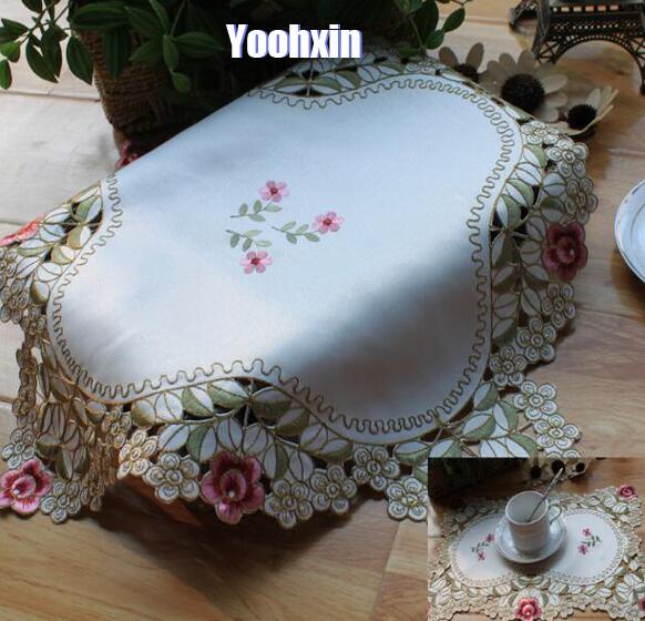Modern Lace Embroidery Table P - Coffee Tea Place บทวิจารณ์และราคา