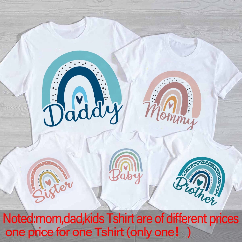 Rainbow Family Matching Outfit - Coffee Tea Or Me บทวิจารณ์และราคา