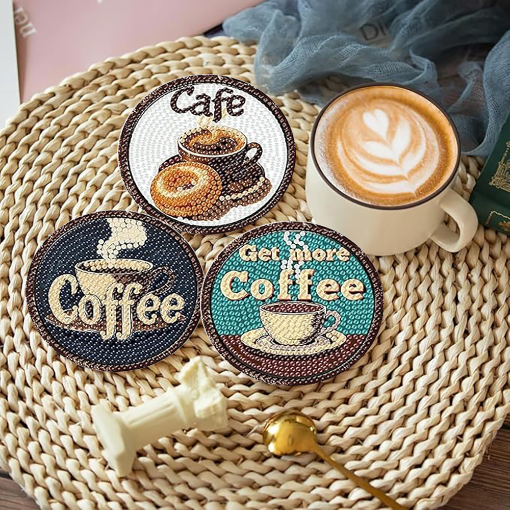 8 pieces/set of diamond painte - Coffee Tea Mugs บทวิจารณ์และราคา