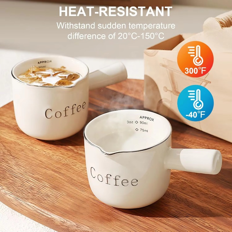 Mini Ceramic Coffee Cup with H - Coffee Tea Mugs บทวิจารณ์และราคา