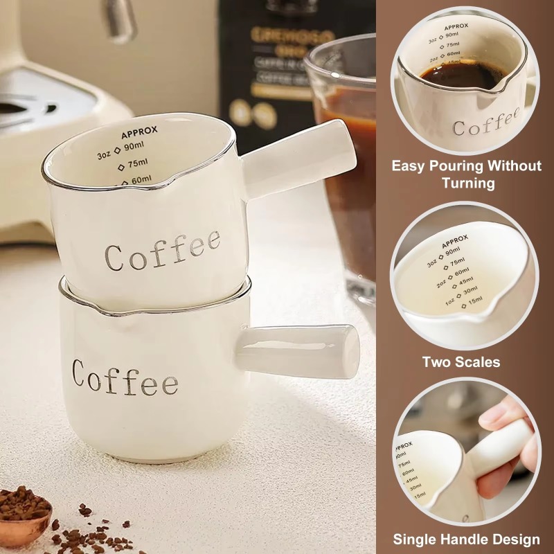 Mini Ceramic Coffee Cup with H - Coffee Tea Mugs บทวิจารณ์และราคา