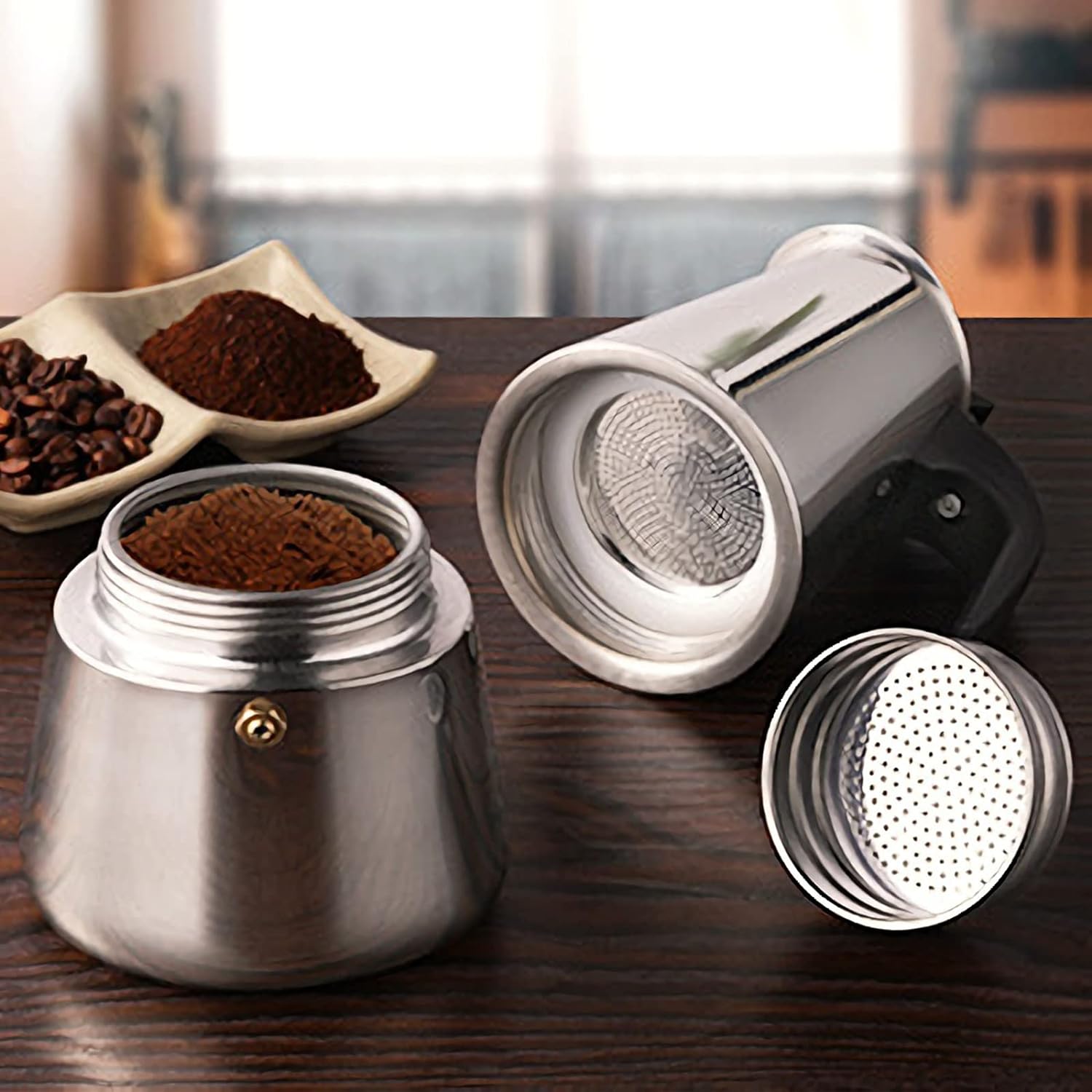 4/6/9 Cups Moka Pot Caffe Mach - Coffee Tea Mugs บทวิจารณ์และราคา