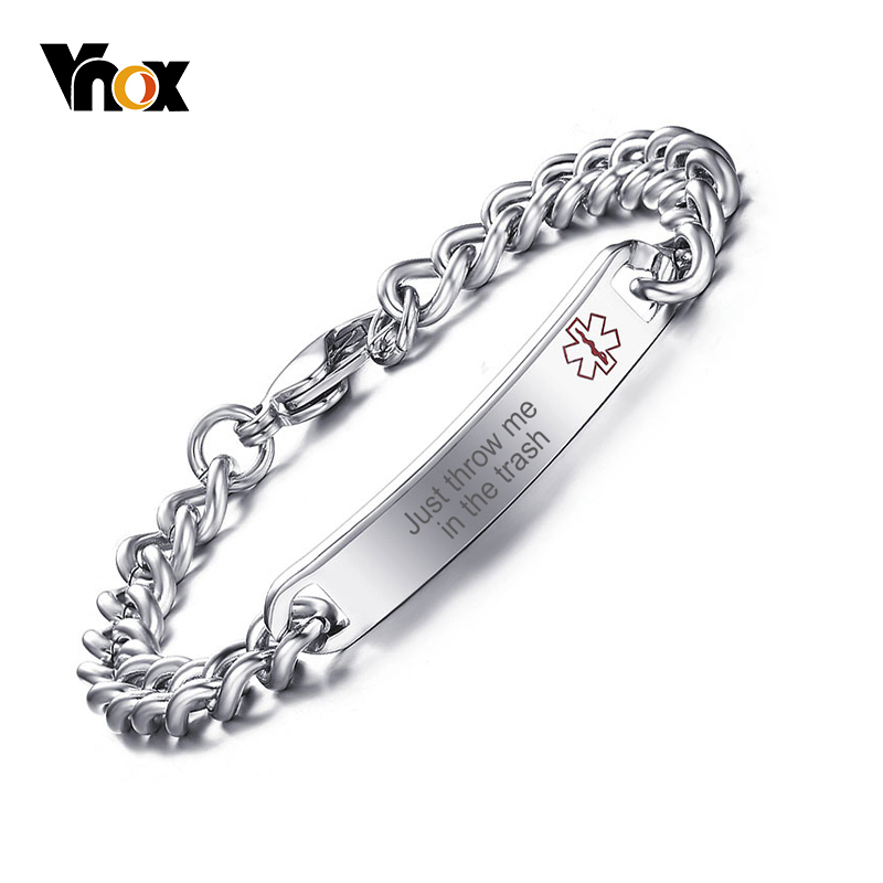 Vnox Medical Alert ID Bracelet - Coffee Tea Or Me บทวิจารณ์และราคา