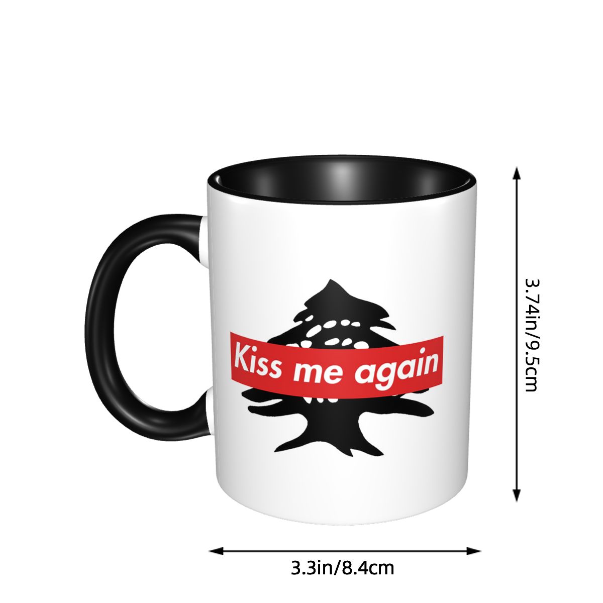 Lebanon Flag Lebanese Kiss Me  - Coffee Tea And Me บทวิจารณ์และราคา