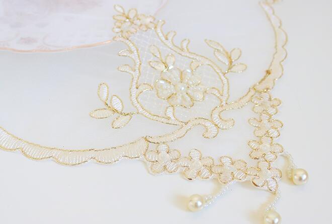 Luxury Sequin Lace Embroidery  - Coffee Tea Place บทวิจารณ์และราคา
