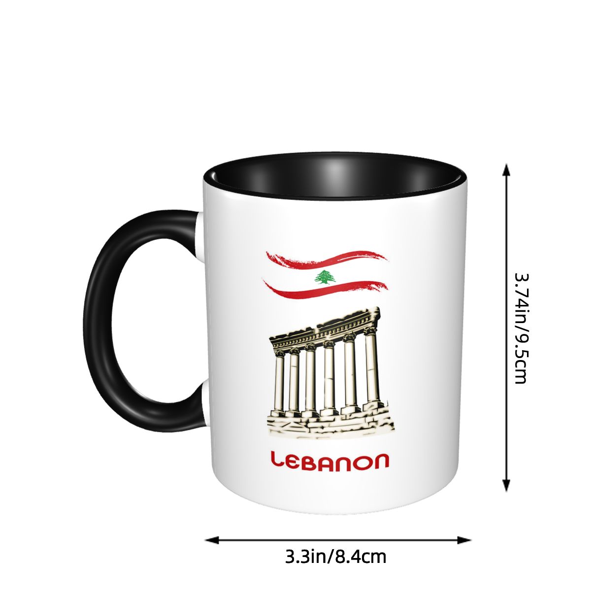 Lebanon Flag Lebanese Kiss Me  - Coffee Tea And Me บทวิจารณ์และราคา