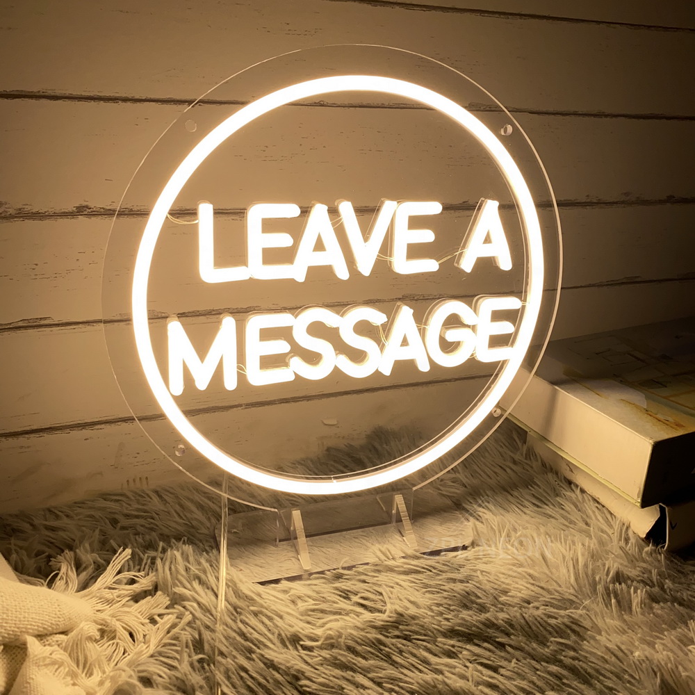 Leave A Message Led Neon Sign  - Coffee Tea Neon Sign บทวิจารณ์และราคา