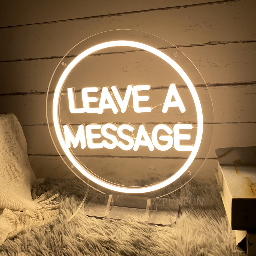 Leave A Message Led Neon Sign  - Coffee Tea Neon Sign บทวิจารณ์และราคา