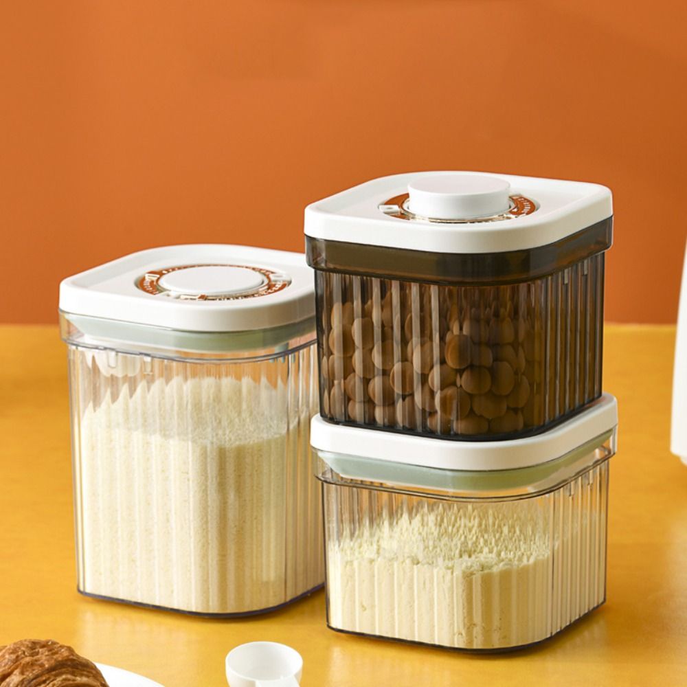 Stripe Pattern Milk Powder Sto - Tea Coffee Sugar Container บทวิจารณ์และราคา
