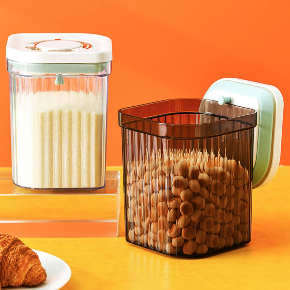 Stripe Pattern Milk Powder Sto - Tea Coffee Sugar Container บทวิจารณ์และราคา