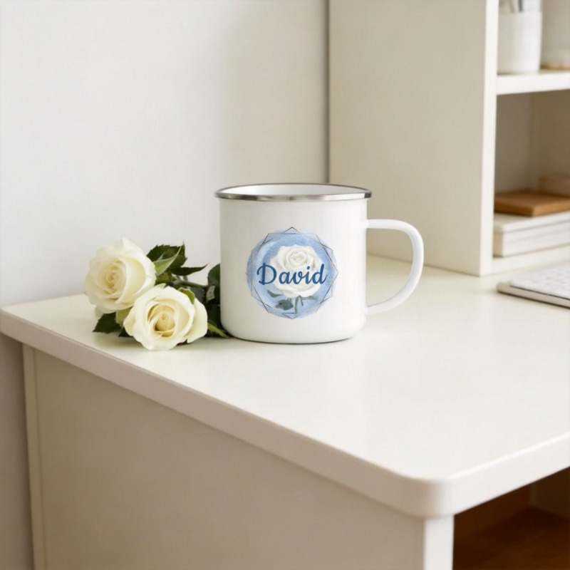 Personalized Geometry Custom N - Coffee Tea Name บทวิจารณ์และราคา