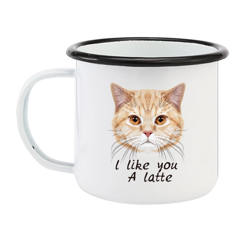 350ML Enamel Coffee Mug DIY LO - Coffee Tea Name บทวิจารณ์และราคา