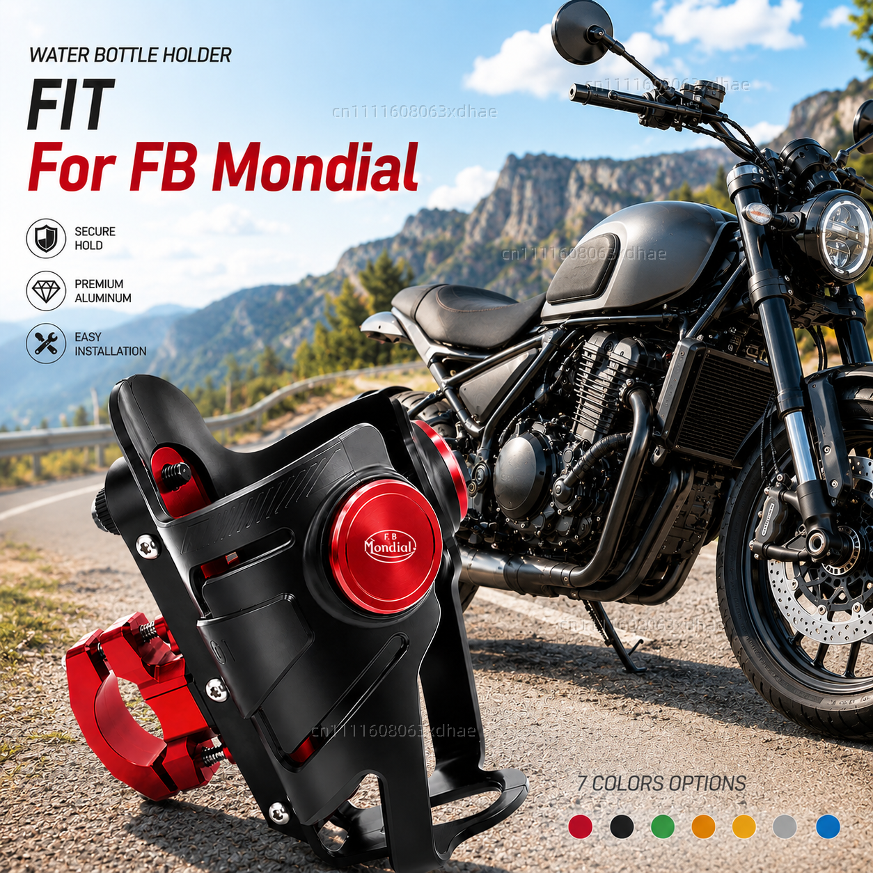 Motorcycle Water Bottle Holder - Coffee Tea Flask บทวิจารณ์และราคา