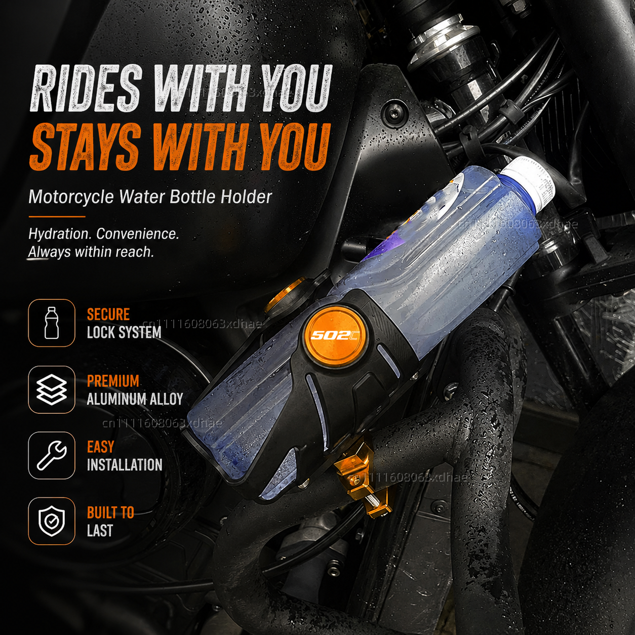 Motorcycle Water Bottle Holder - Coffee Tea Flask บทวิจารณ์และราคา