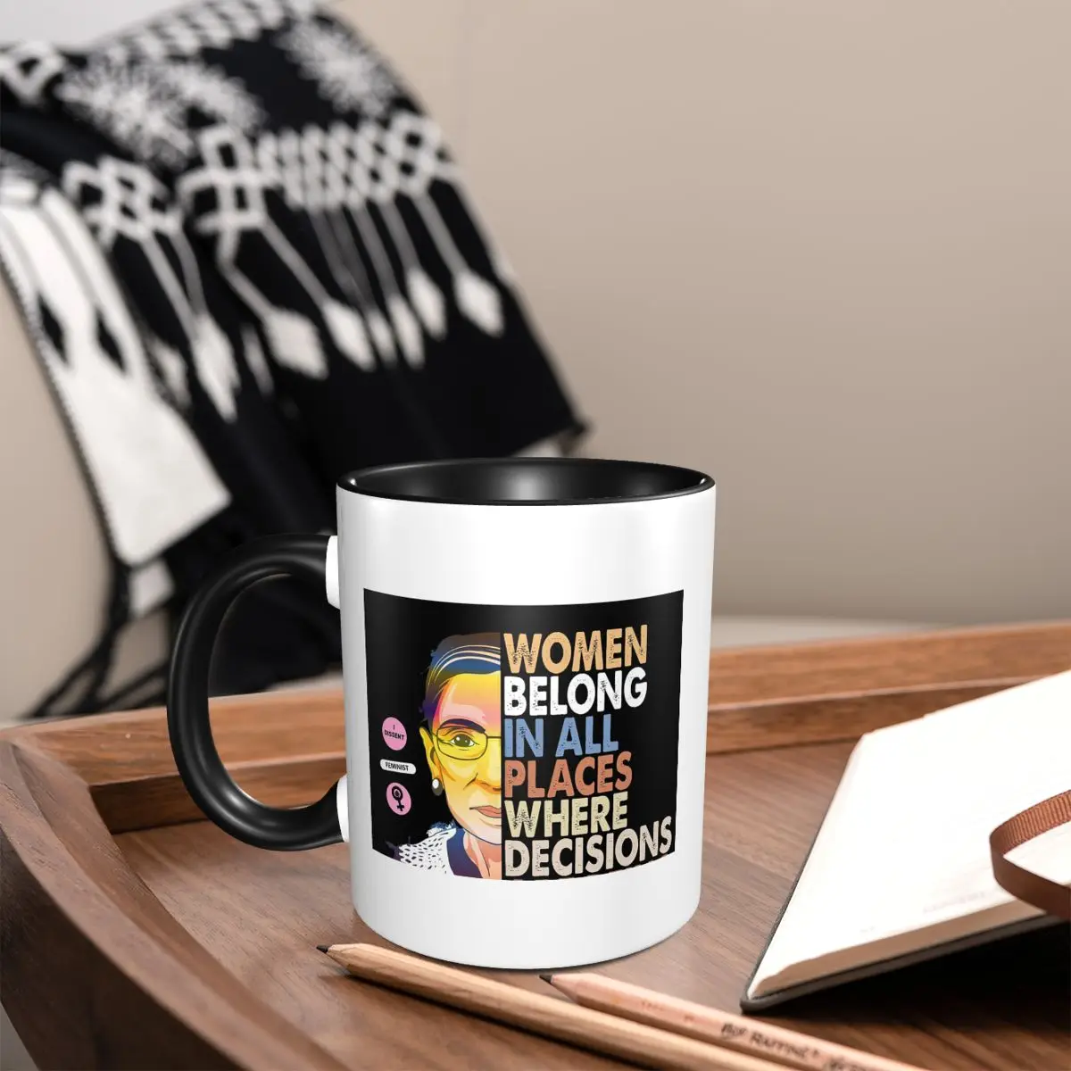 RBG Ruth Bader Ginsburg Women  - Coffee Tea Place บทวิจารณ์และราคา