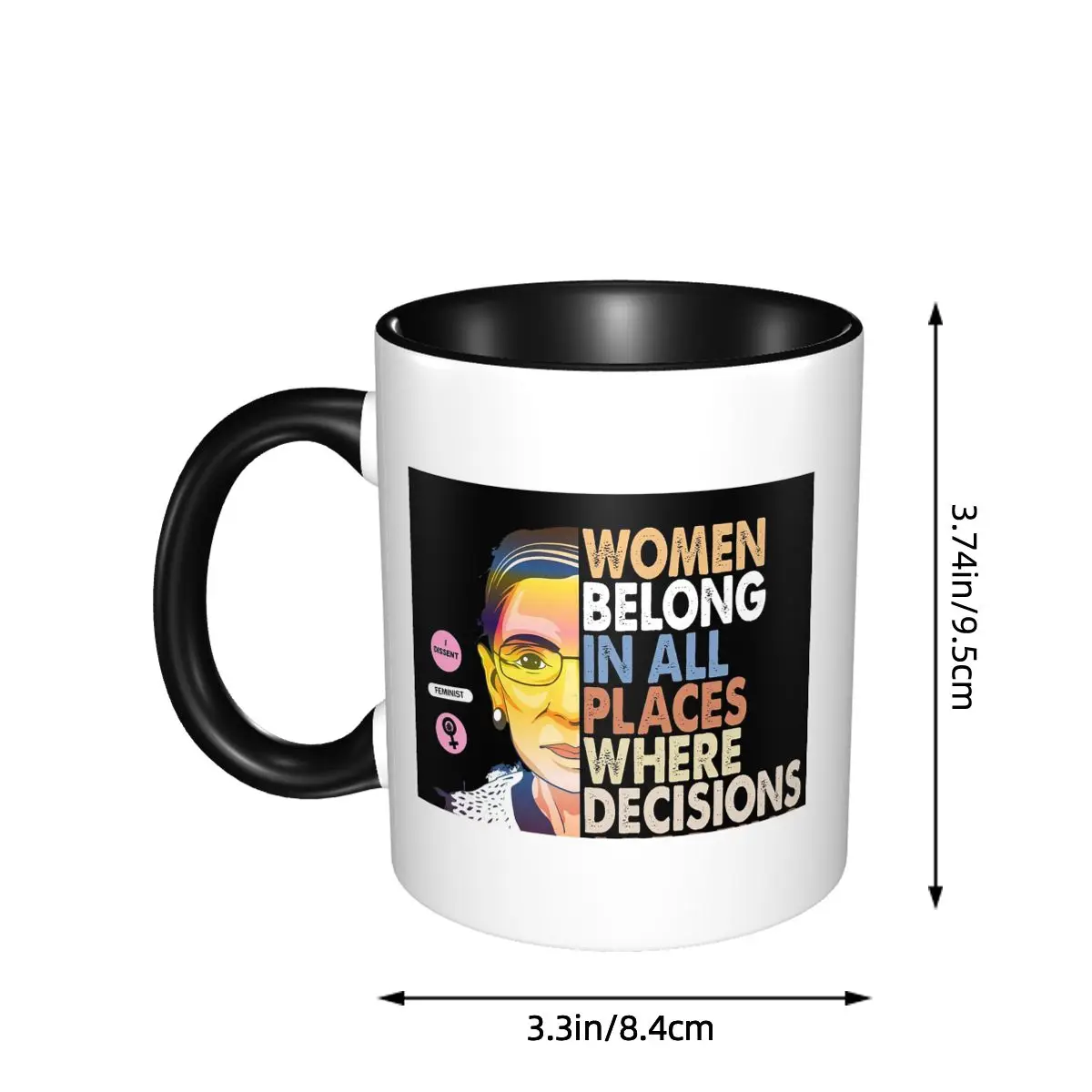 RBG Ruth Bader Ginsburg Women  - Coffee Tea Place บทวิจารณ์และราคา