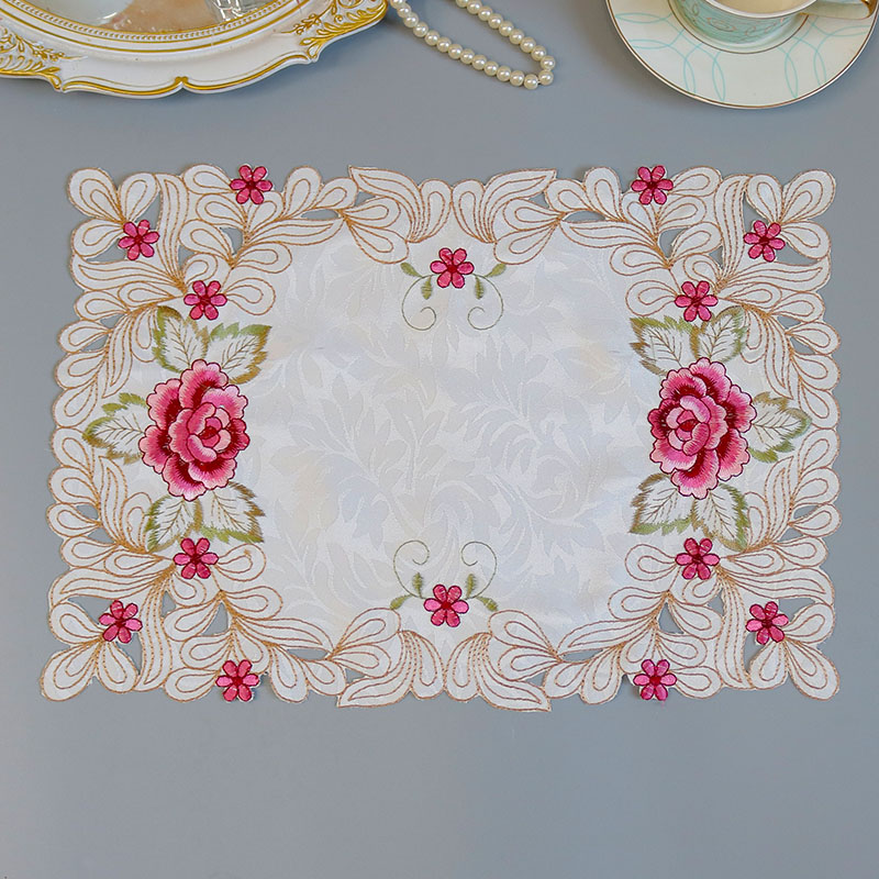Modern Lace Embroidery Table P - Coffee Tea Place บทวิจารณ์และราคา