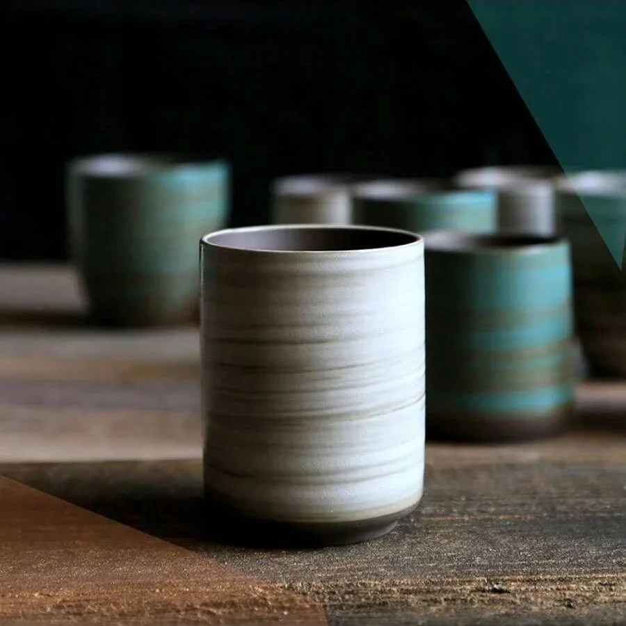 Hand-Painted Crackle Glaze Sto - Coffee Tea Flask บทวิจารณ์และราคา