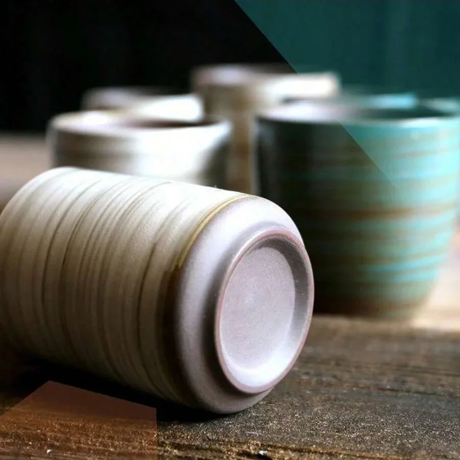 Hand-Painted Crackle Glaze Sto - Coffee Tea Flask บทวิจารณ์และราคา