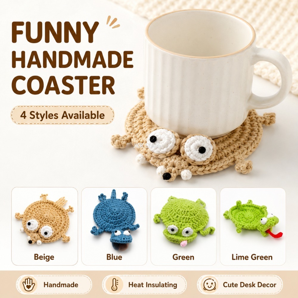 Animal Crochet Cup Coaster Han - Coffee Tea Station บทวิจารณ์และราคา