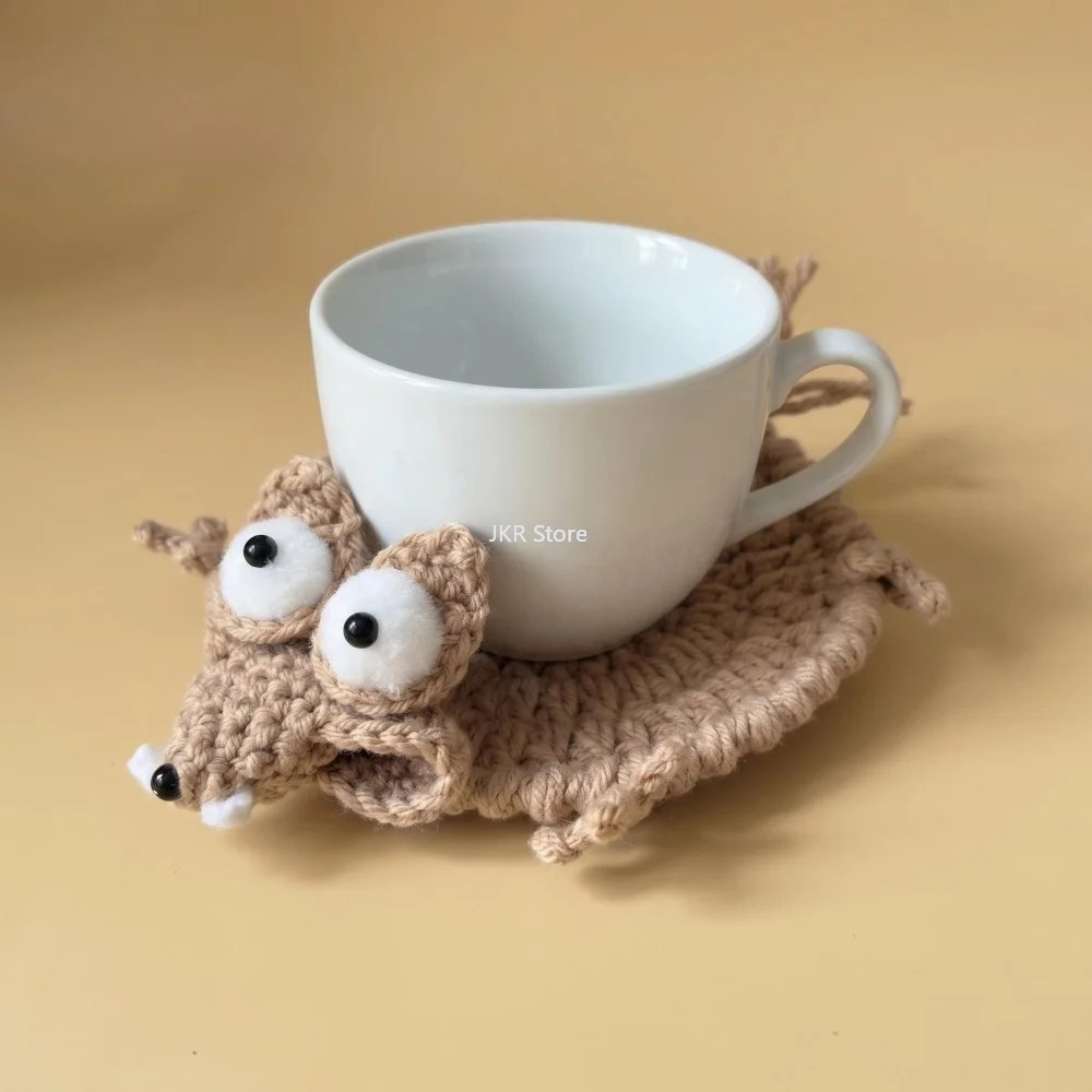 Animal Crochet Cup Coaster Han - Coffee Tea Station บทวิจารณ์และราคา
