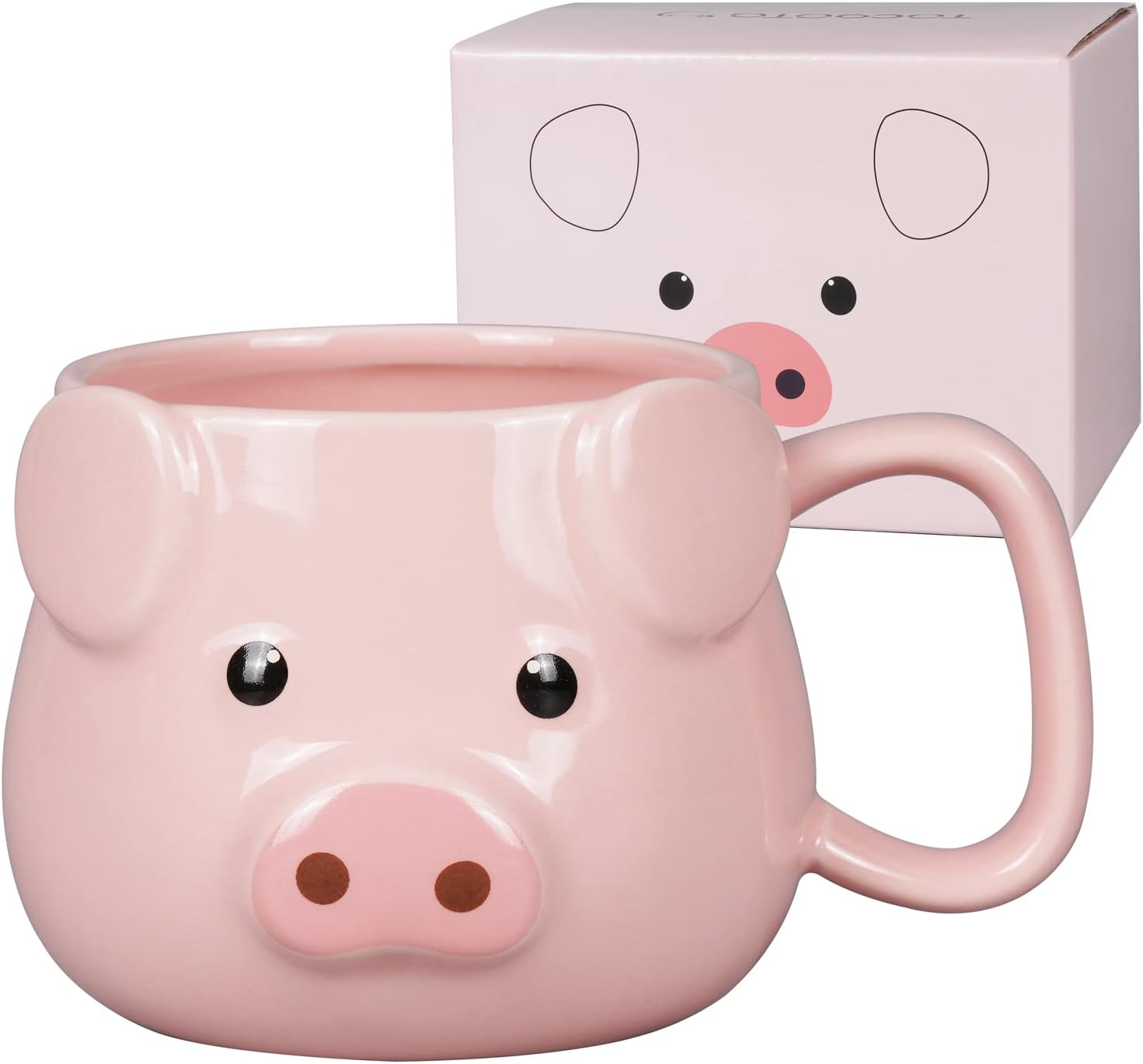 Cute Pig Ceramic Coffee Mug 14 - Coffee Tea Mugs บทวิจารณ์และราคา