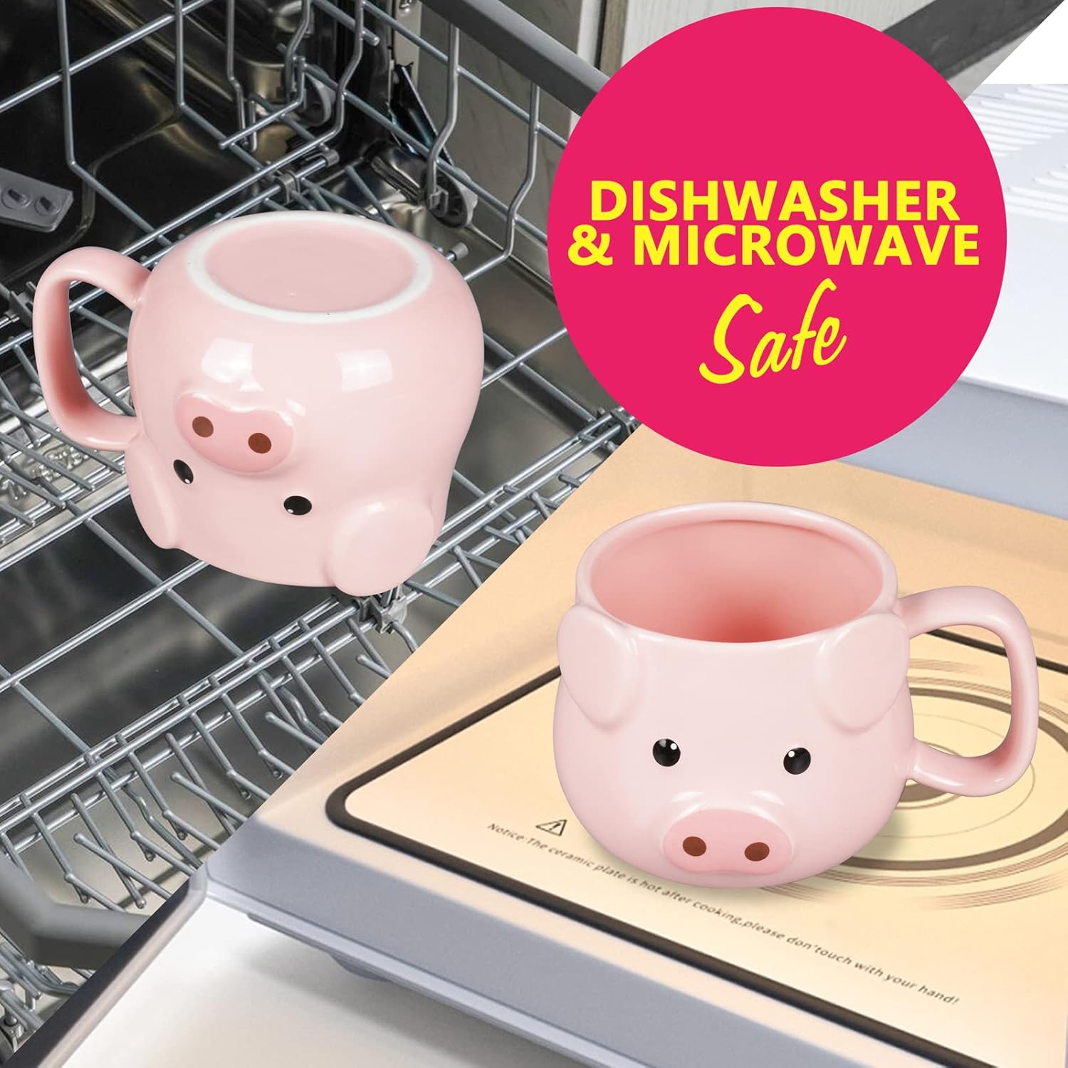 Cute Pig Ceramic Coffee Mug 14 - Coffee Tea Mugs บทวิจารณ์และราคา
