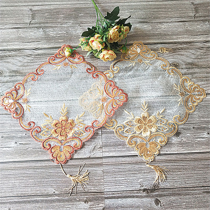 Hot Lace Embroidery Table Plac - Coffee Tea Place บทวิจารณ์และราคา