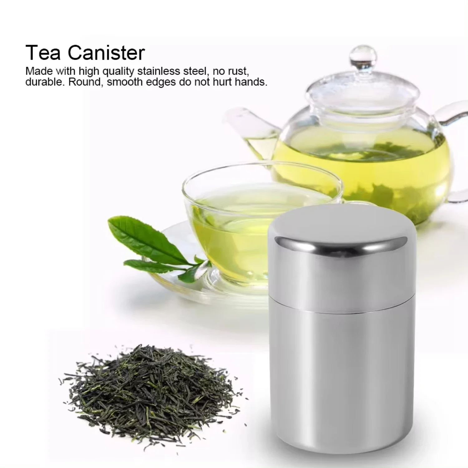 Stainless Steel Tea Leaf Tins  - Tea Coffee Sugar Container บทวิจารณ์และราคา