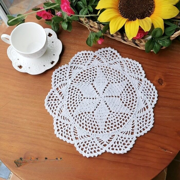 1/2/4PCS 30cm Round Placemat C - Coffee Tea Place บทวิจารณ์และราคา