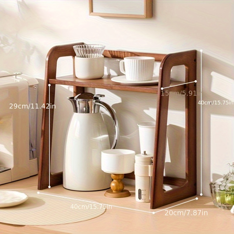 Cup Holder Storage Rack Deskto - Coffee Tea Station บทวิจารณ์และราคา