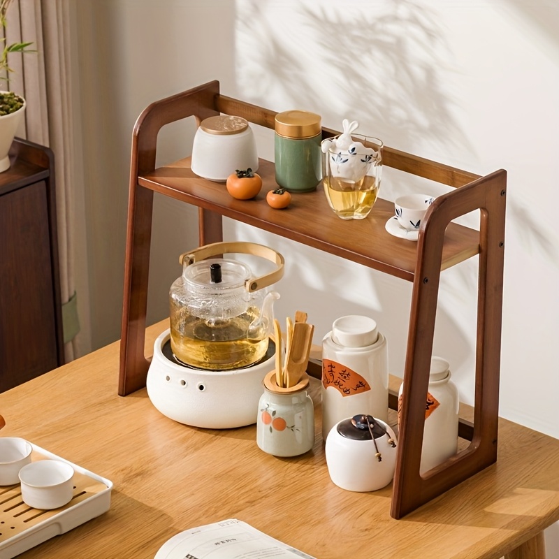 Cup Holder Storage Rack Deskto - Coffee Tea Station บทวิจารณ์และราคา