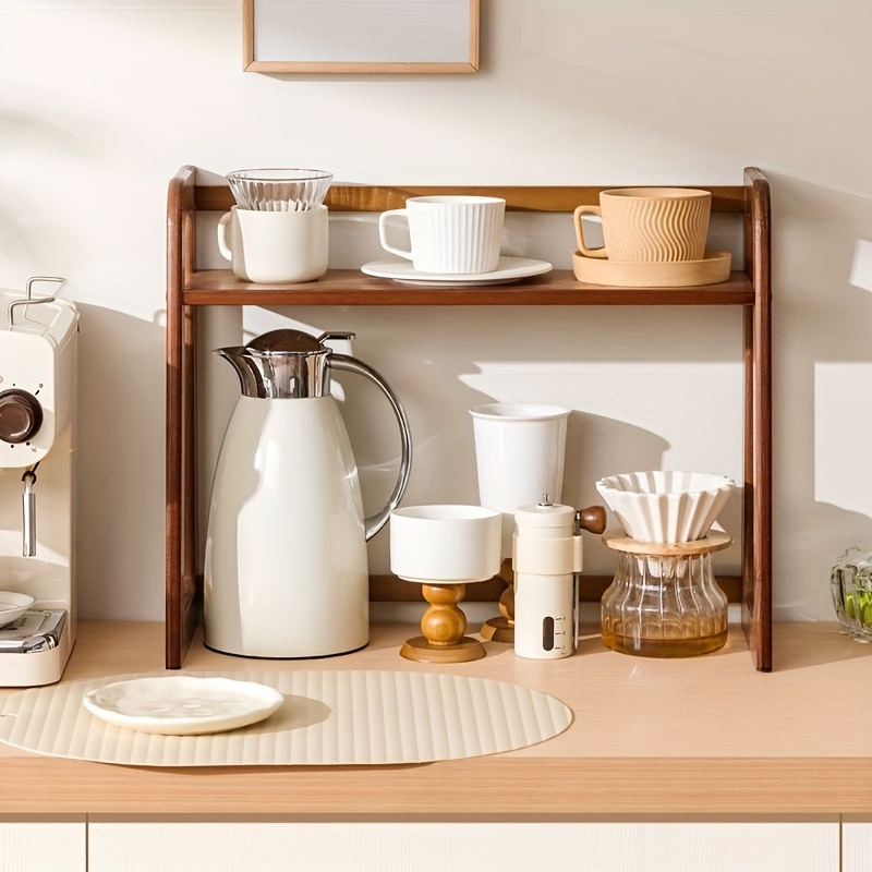 Cup Holder Storage Rack Deskto - Coffee Tea Station บทวิจารณ์และราคา