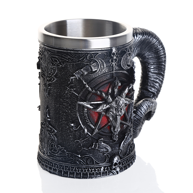 Baphomet Beer Glass Buffmet Re - Coffee And Tea Bar บทวิจารณ์และราคา