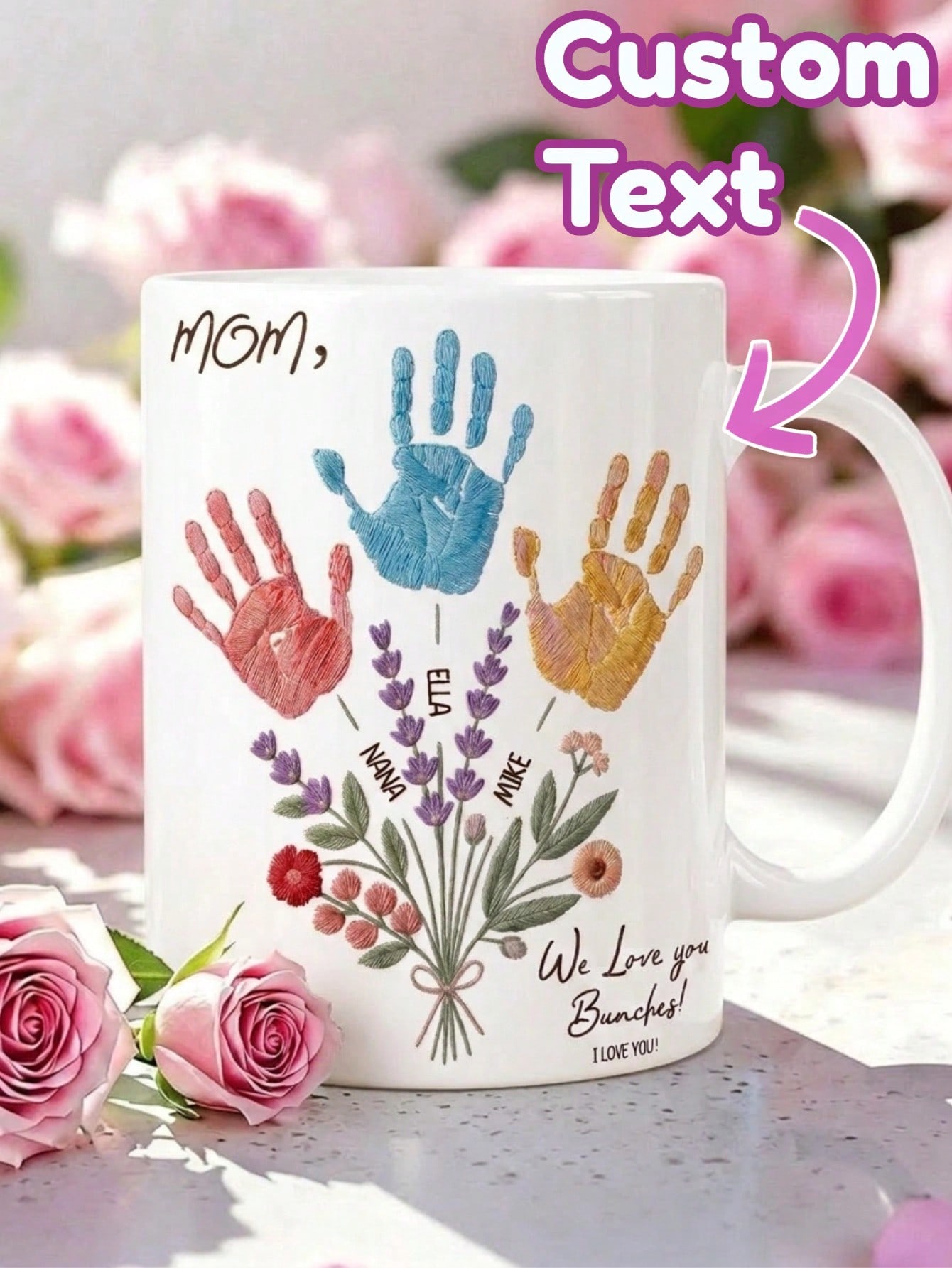 1 Set Custom Text Name Mug Han - Coffee Tea Name บทวิจารณ์และราคา