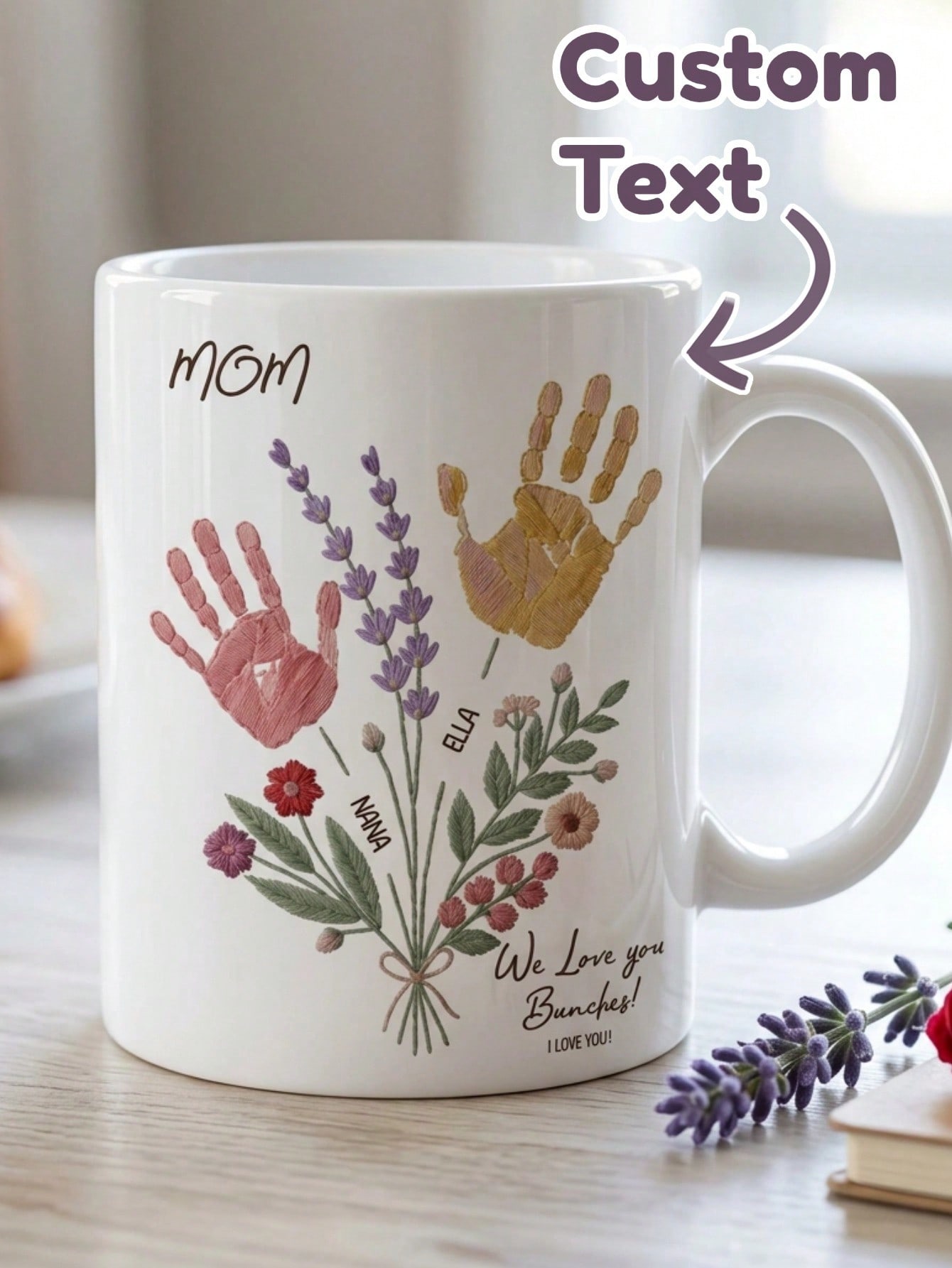 1 Set Custom Text Name Mug Han - Coffee Tea Name บทวิจารณ์และราคา