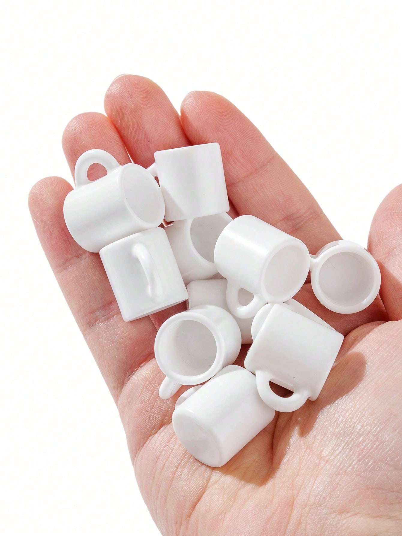 10pcs Dollhouse Miniature Whit - Coffee Tea Mugs บทวิจารณ์และราคา