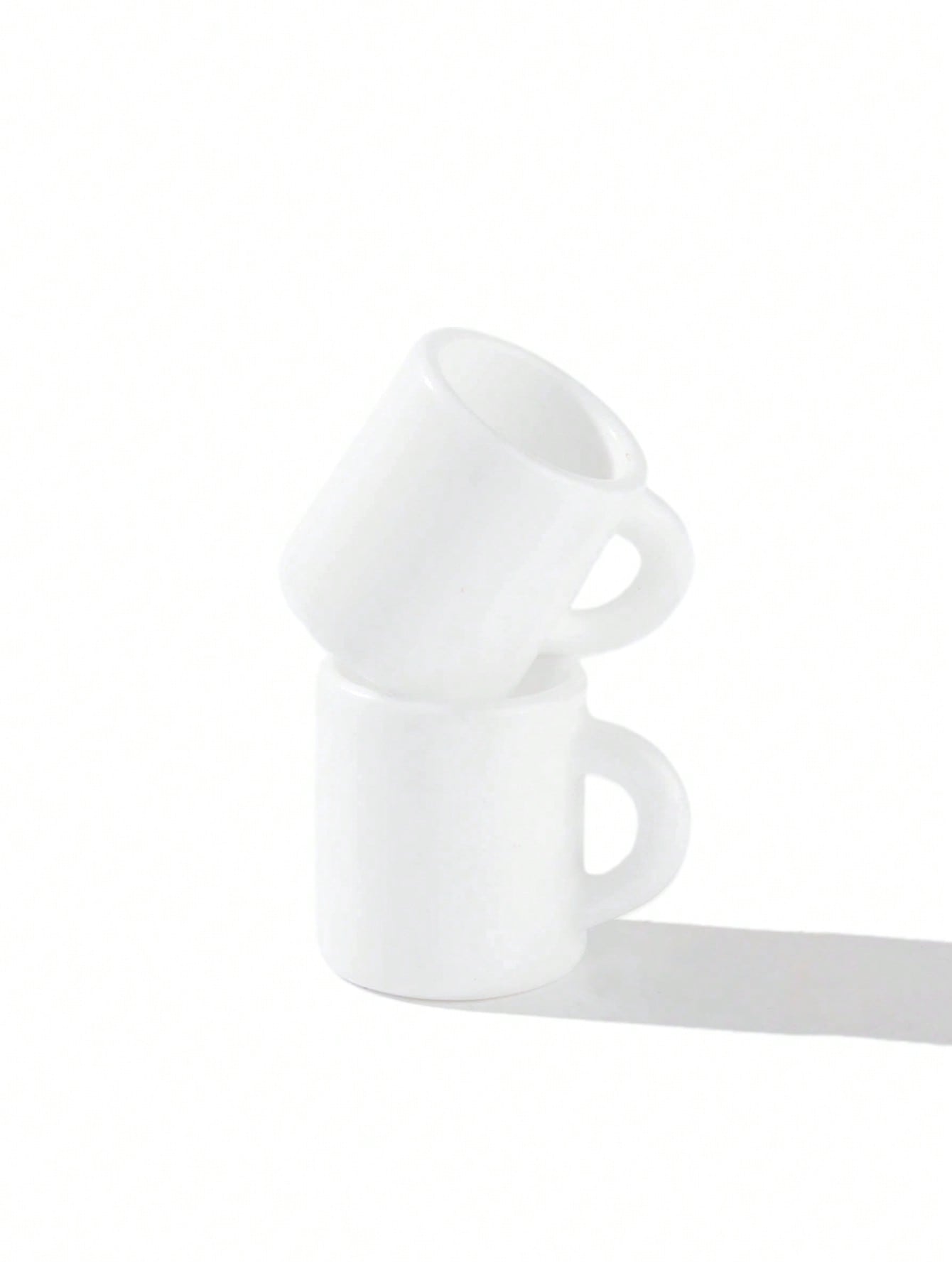 10pcs Dollhouse Miniature Whit - Coffee Tea Mugs บทวิจารณ์และราคา