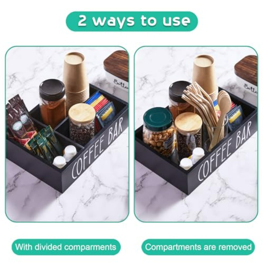 Coffee Station Organizer - Woo - Coffee Tea Station บทวิจารณ์และราคา