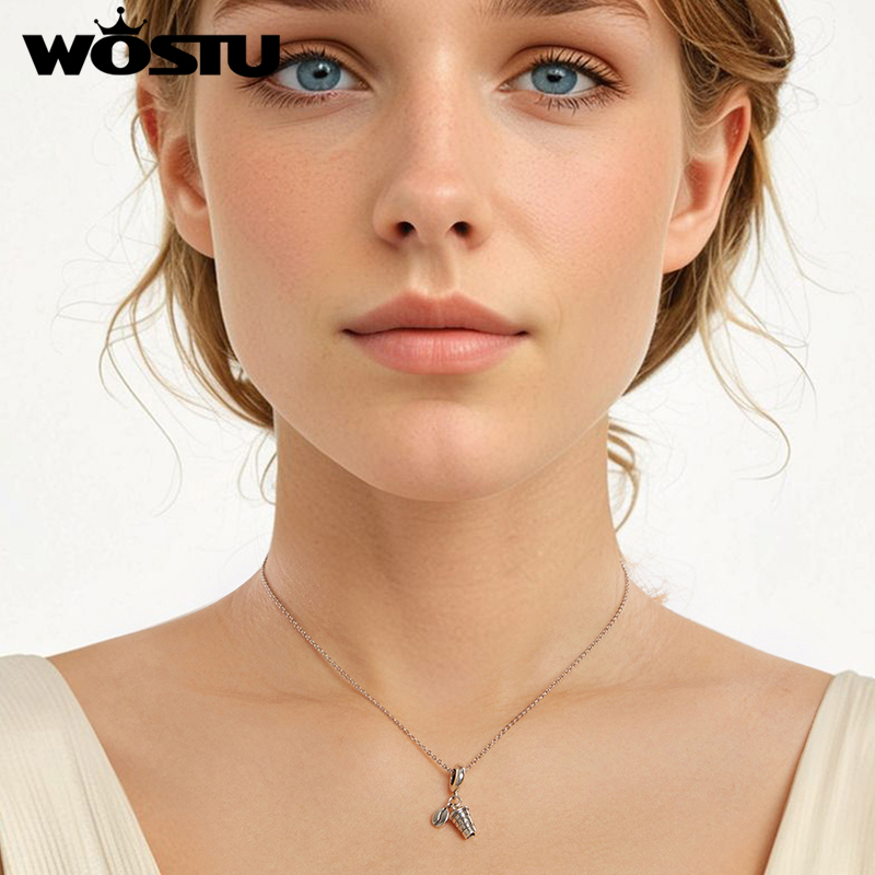 WOSTU 925 Sterling Silver Blac - Coffee Tea Name บทวิจารณ์และราคา