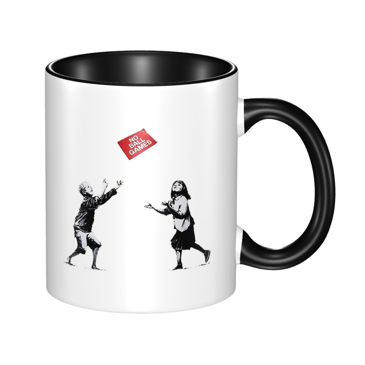 No Ball Games Banksy Mug Funny - Coffee Tea Game บทวิจารณ์และราคา