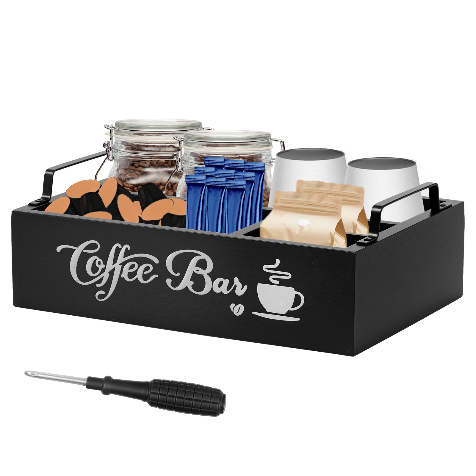 Wooden Coffee Rack Portable De - Coffee Tea Station บทวิจารณ์และราคา