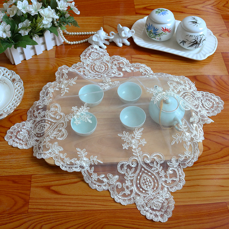 New Lace Embroidery Place Tabl - Coffee Tea Place บทวิจารณ์และราคา
