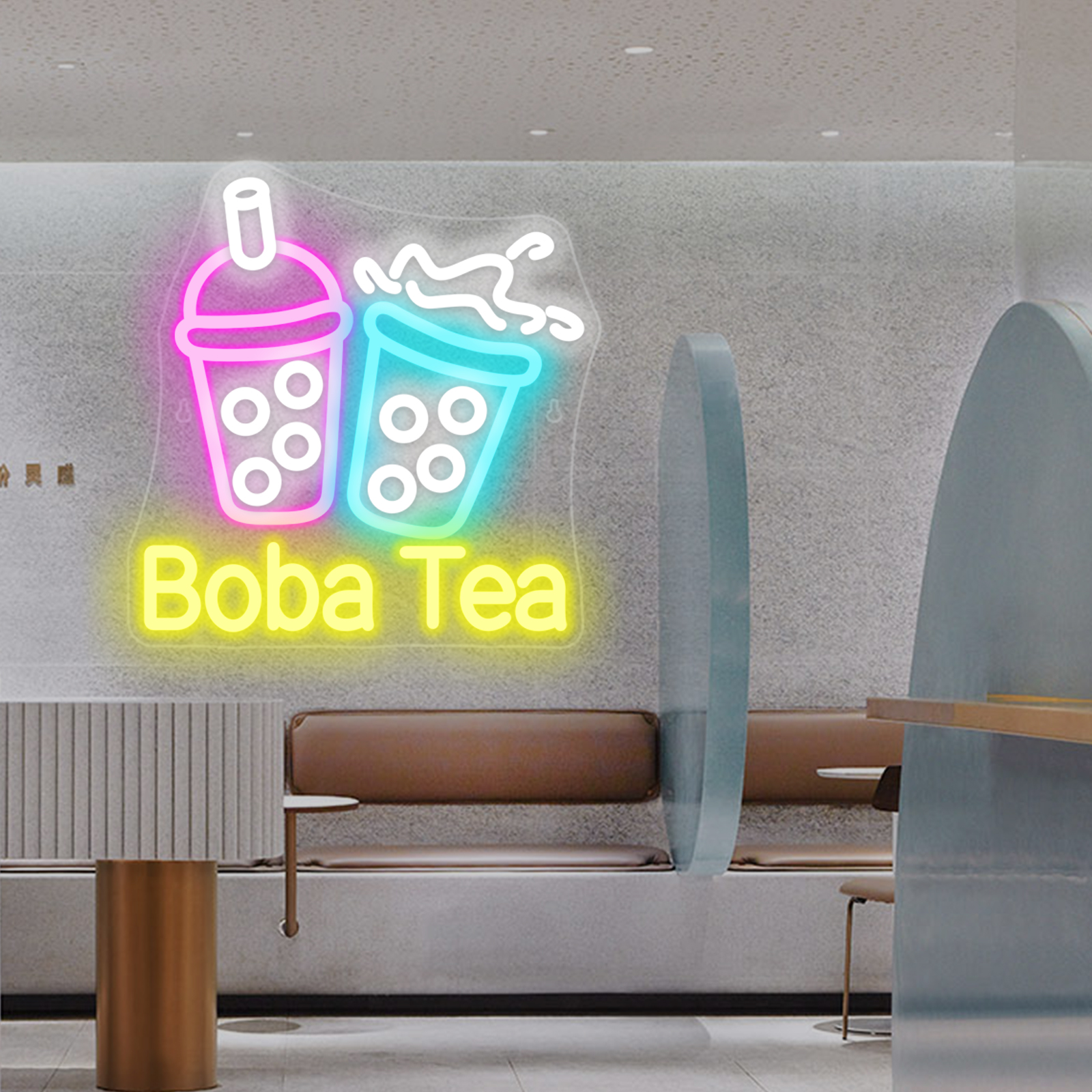 Bubble Tea Neon Light Colorful - Coffee Tea Boba บทวิจารณ์และราคา
